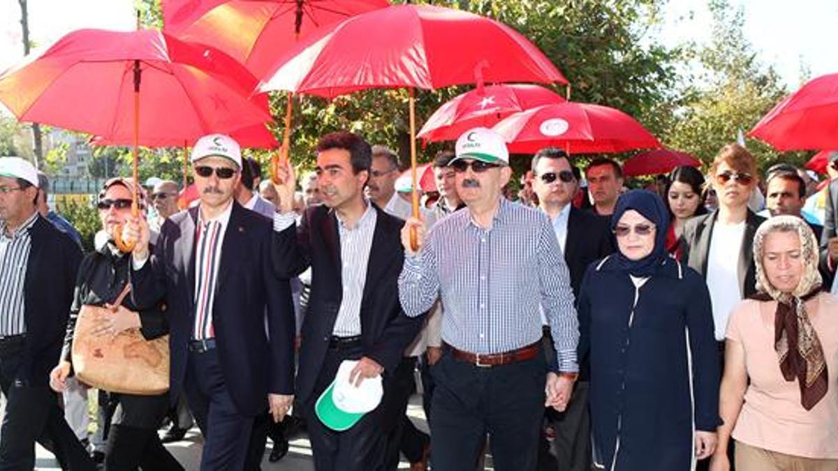 Sağlık için yürüdüler!