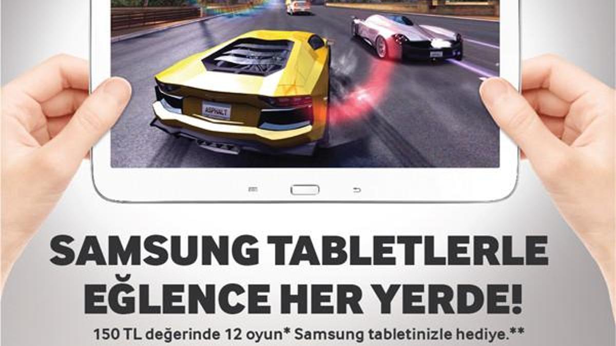 Samsung tabletlerle oyun keyfinin yaşayın!