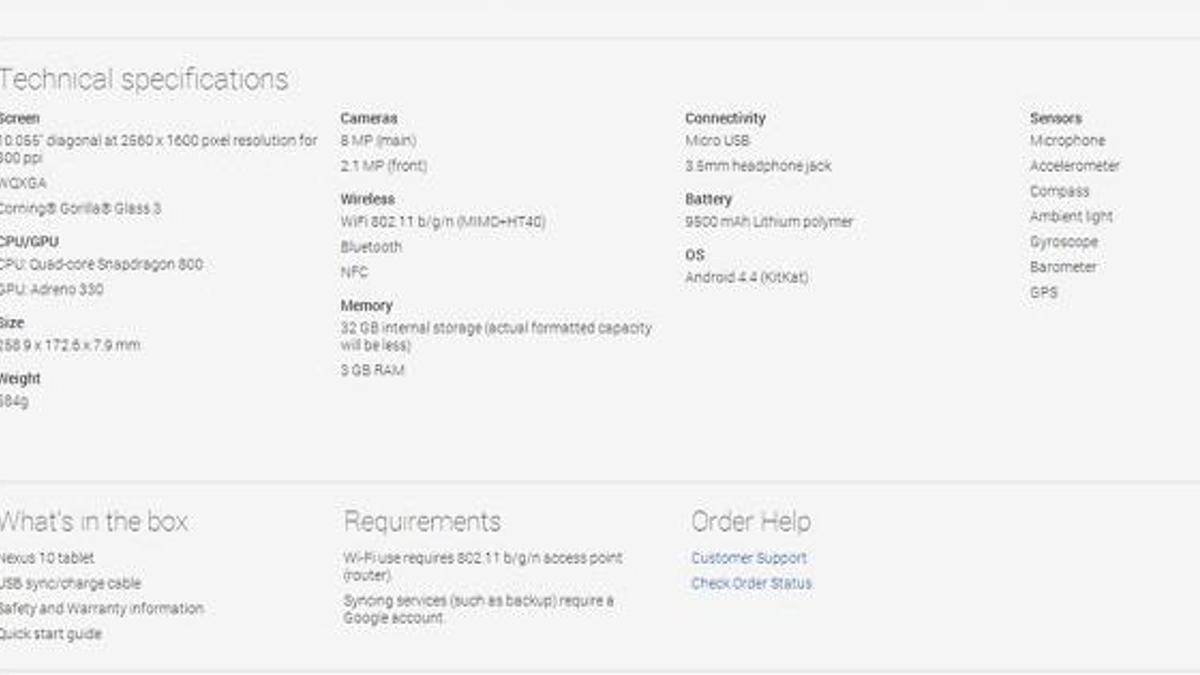 Yeni nesil Nexus 10, Google Play''de görüntülendi