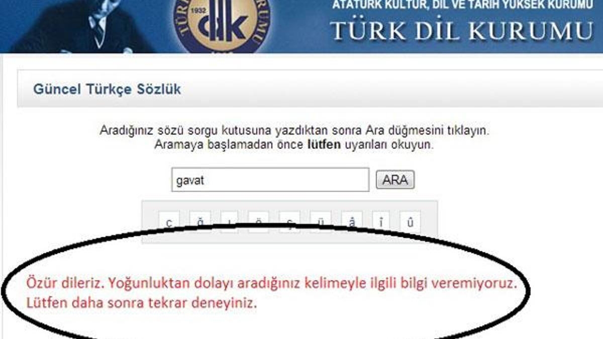 TDK 'da 'gavat' sürprizi!