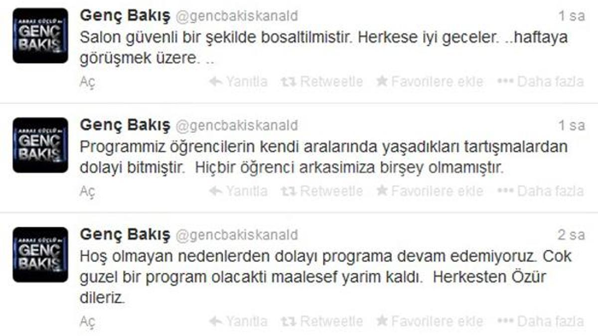Genç Bakış'da ortalık karıştı!