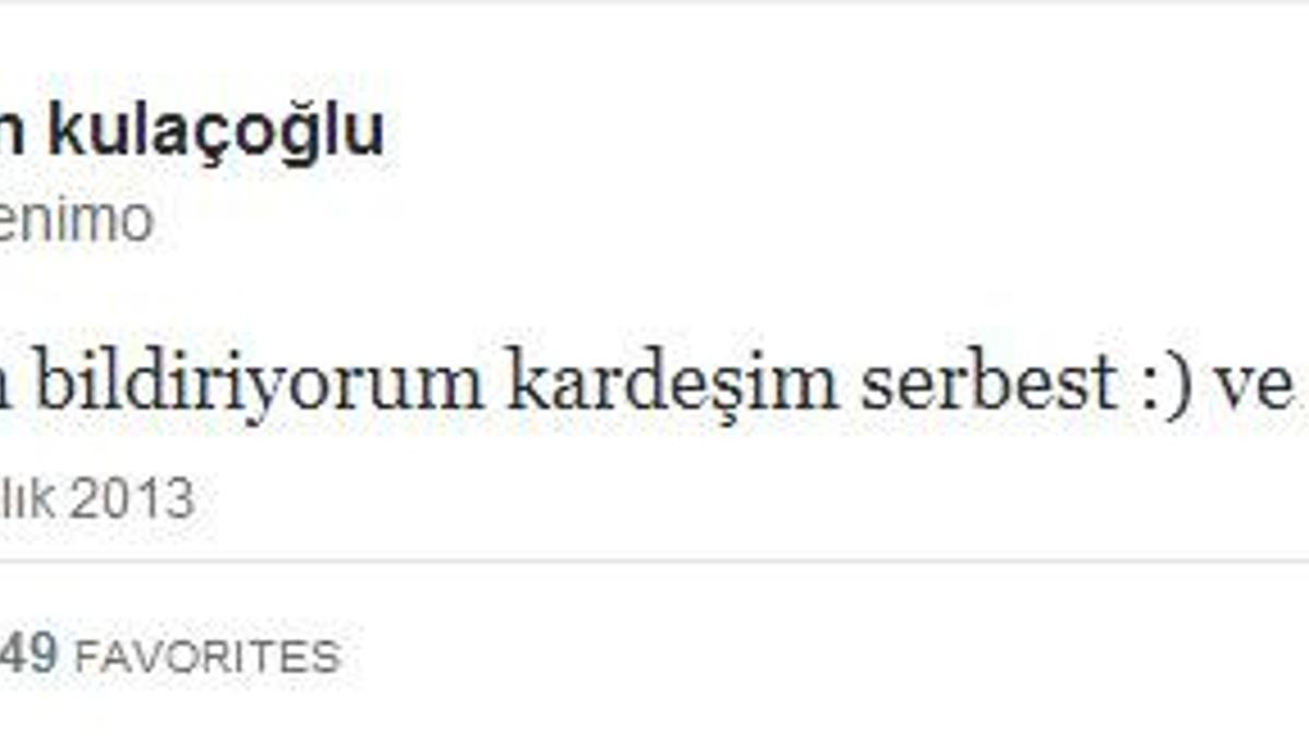 Taylan Kulaçoğlu tahliye edildi!