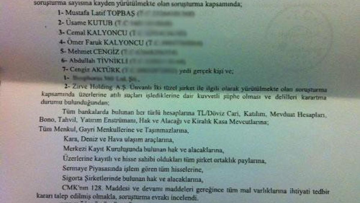 7 işadamının mallarına tedbir konuldu iddiası