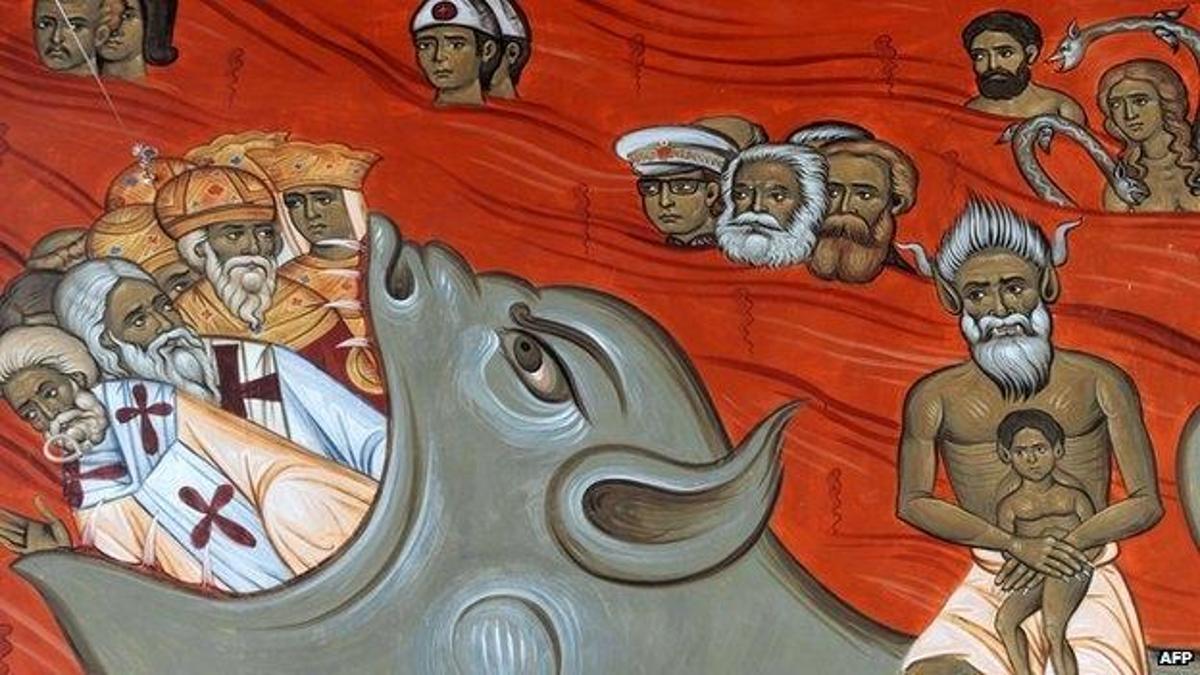 Marx ve Engels'i cehenneme yolladı!