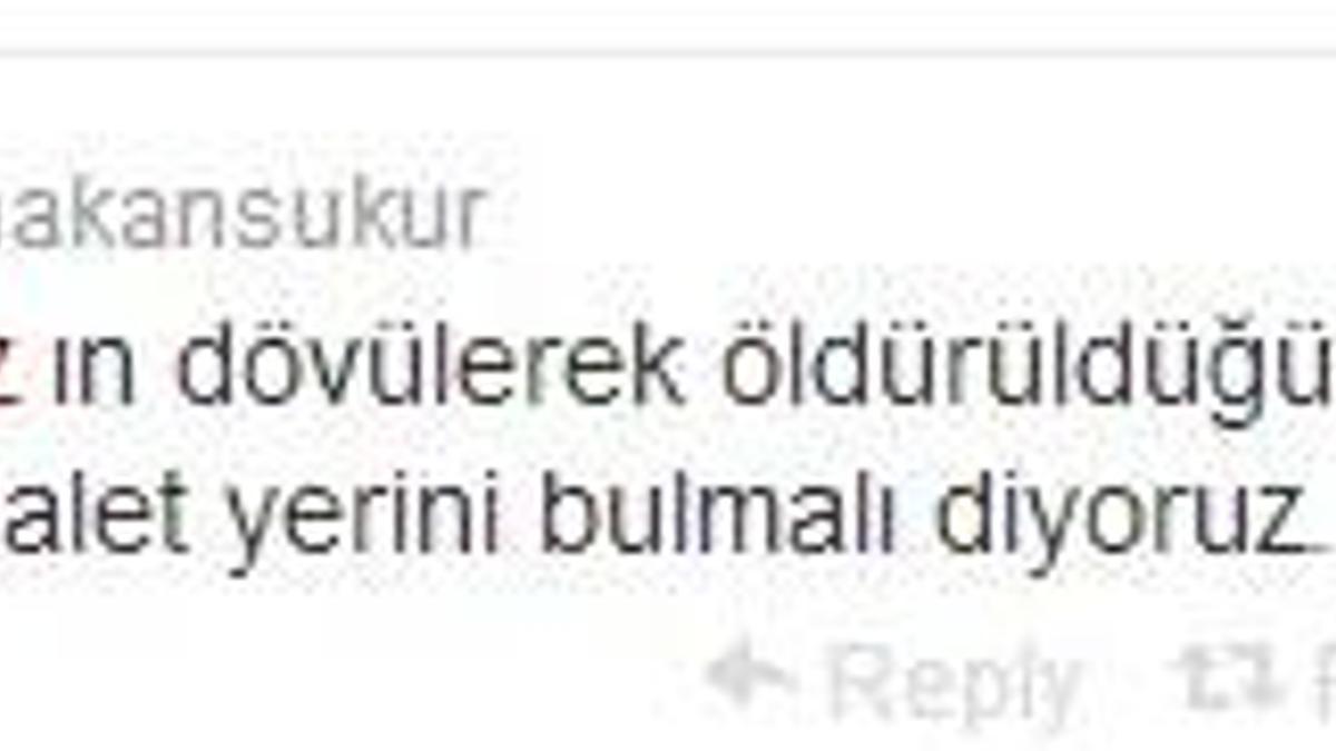 Hakan Şükür'den Ali İsmail Korkmaz tweet'i