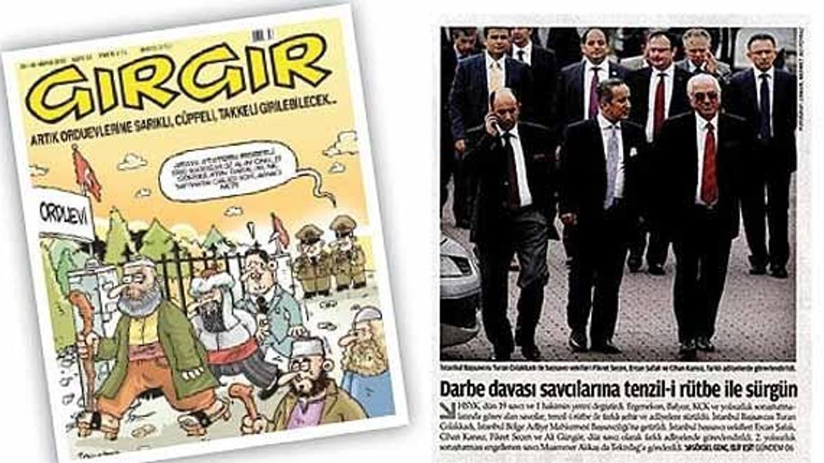 Başbuğ'un duvarında Zaman'ın kapağı asılı!