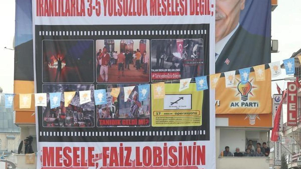 AK Parti'den şaşırtan pankart!