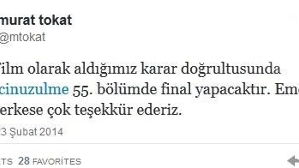 Bir dizi daha ekran macerasının sonuna geldi