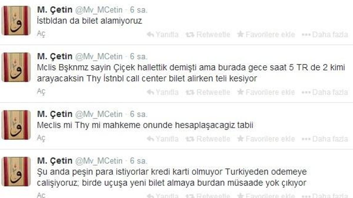 Milletvekilinin THY uçağına binme savaşı sürüyor