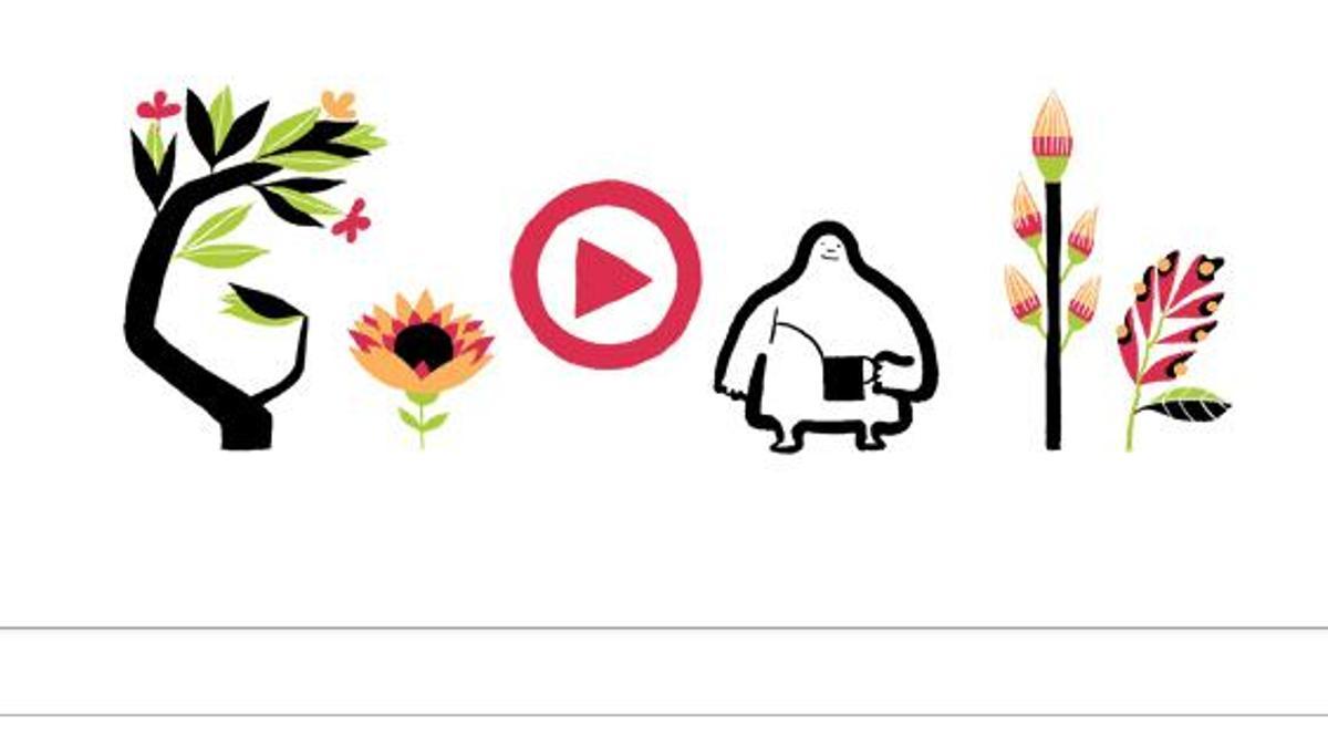 Google'dan ilkbahara özel doodle!
