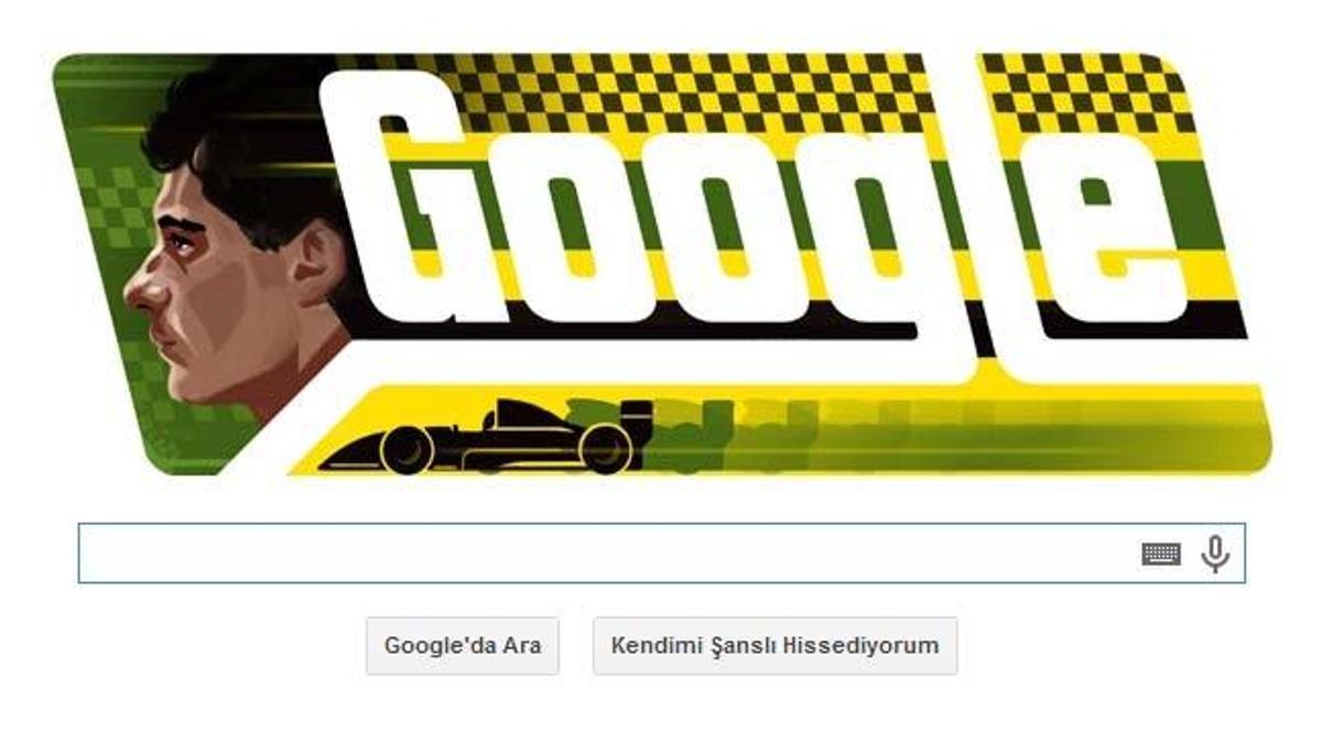 Google efsane pilot Ayrton Senna'yı unutmadı!