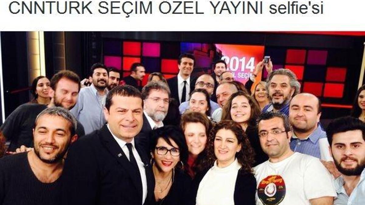 Yayın öncesi seçim selfie'si