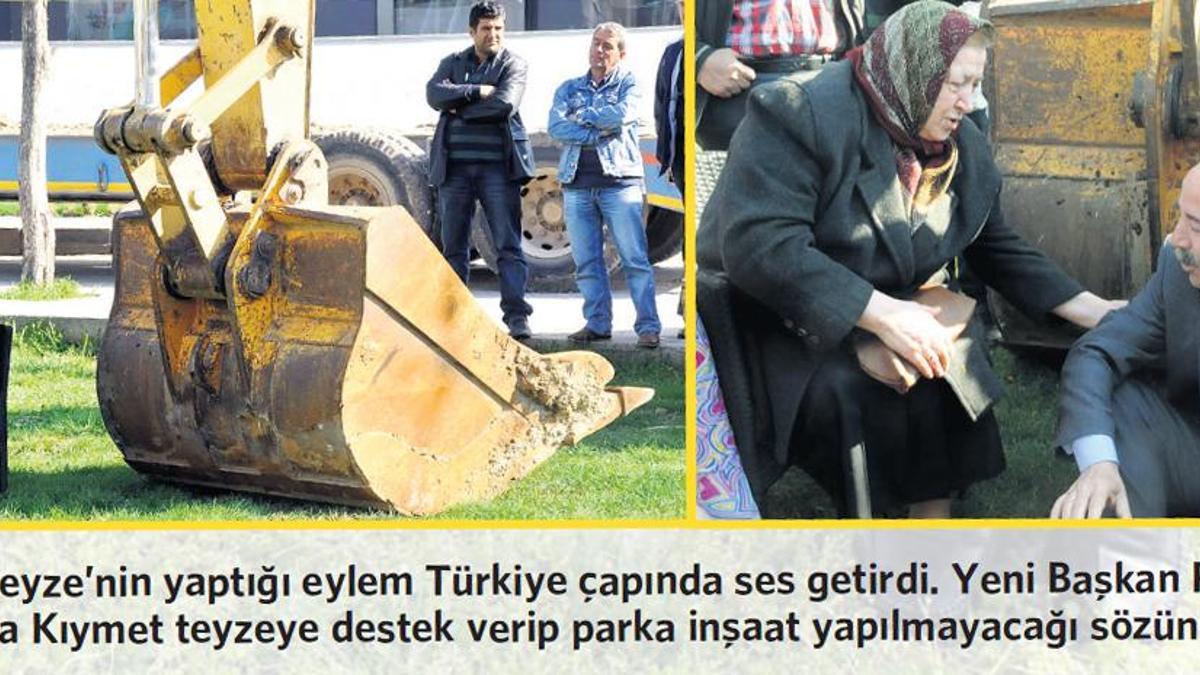 Kıymet teyzenin 'park' zaferi!
