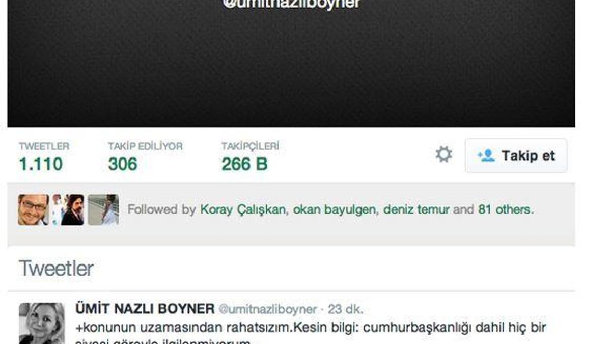 Ümit Boyner Cumhurbaşkanı adayı mı? Net yanıt!