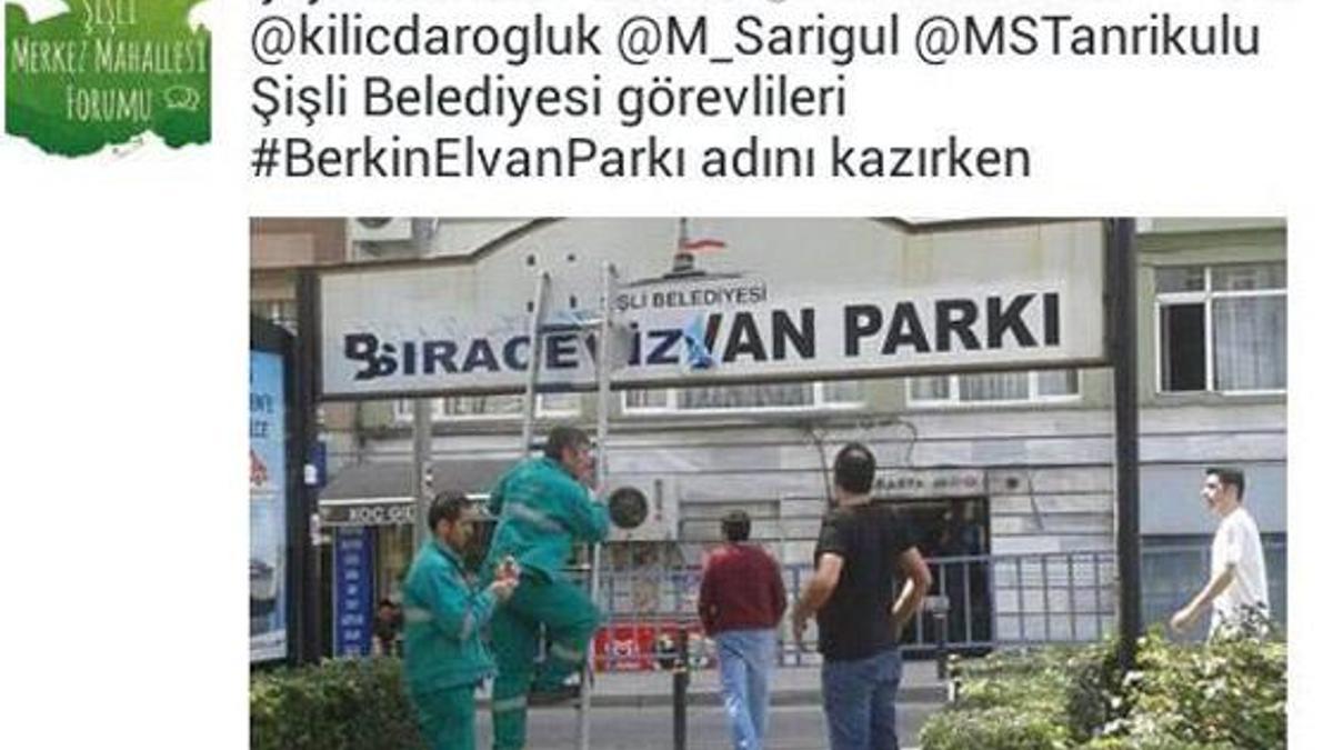Berkin'in adını kaldırdılar!