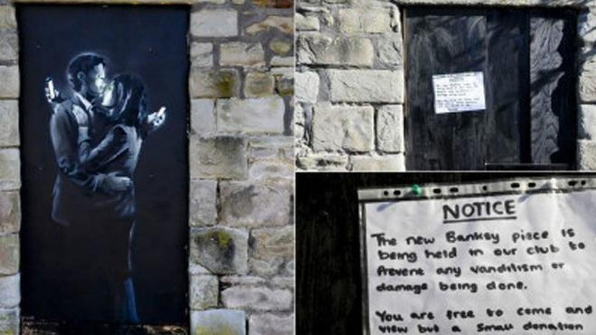 Eğlence kulübüne Banksy resmi