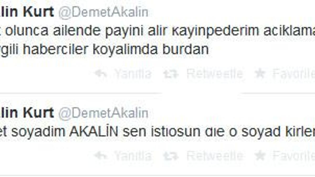 Demet Akalın'ın kayınpederine şok!
