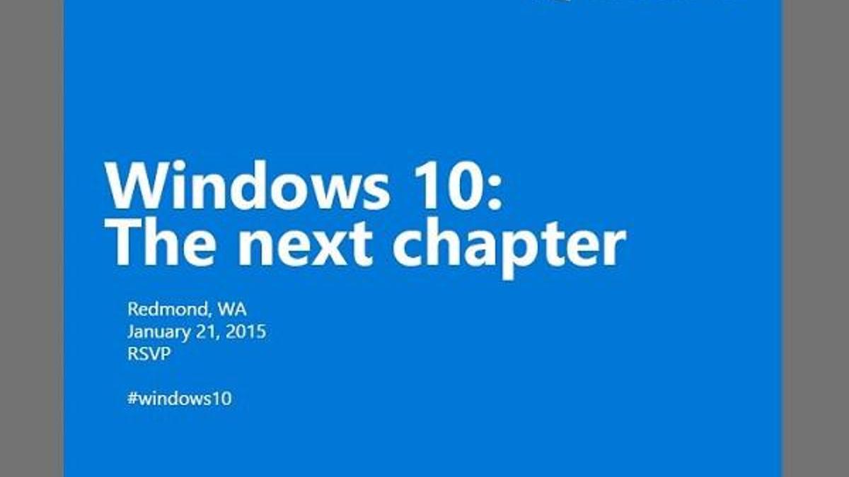 Microsoft, Windows 10 etkinliği için tarih verdi