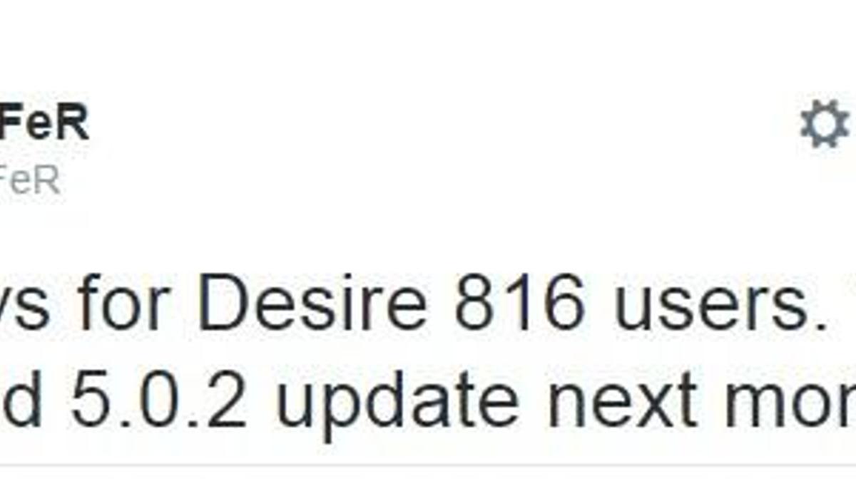HTC Desire 816 için Lollipop güncellemesi nisanda dağıtılacak