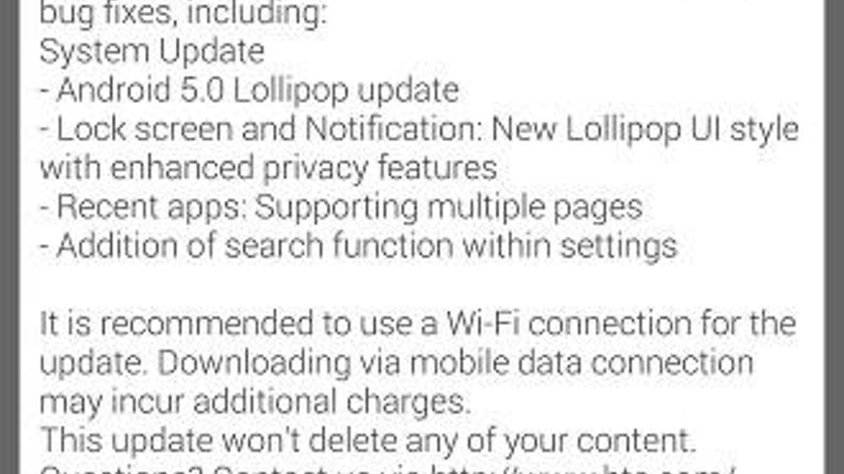 HTC One Max için Lollipop güncellemesi yayınlandı