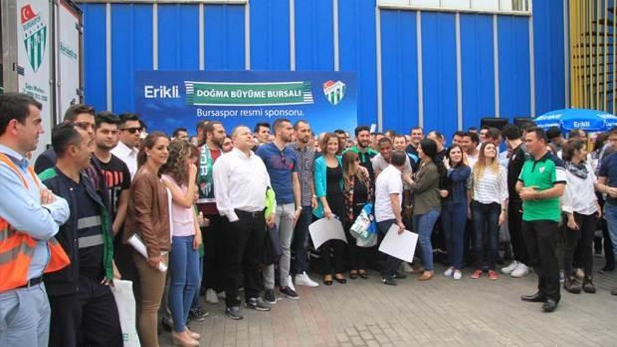 Bursasporlu oyuncular ziyarette
