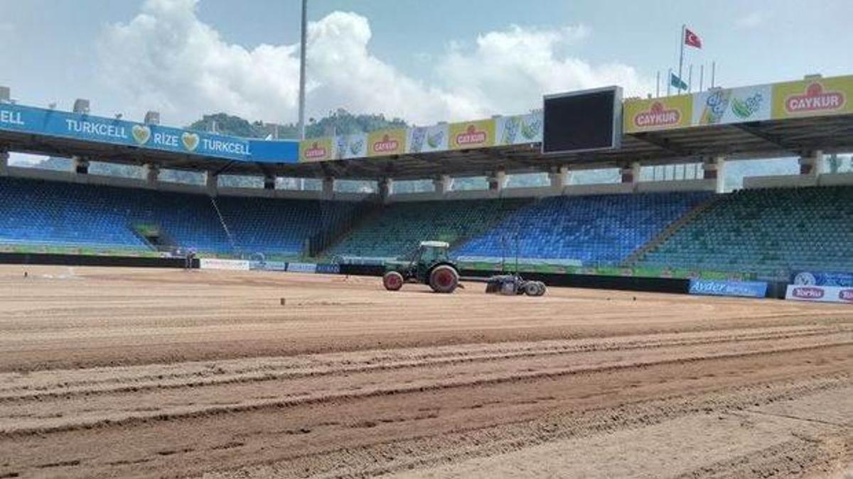 Hibrit çim, Vodafone Arena'dan sonra Rize'de