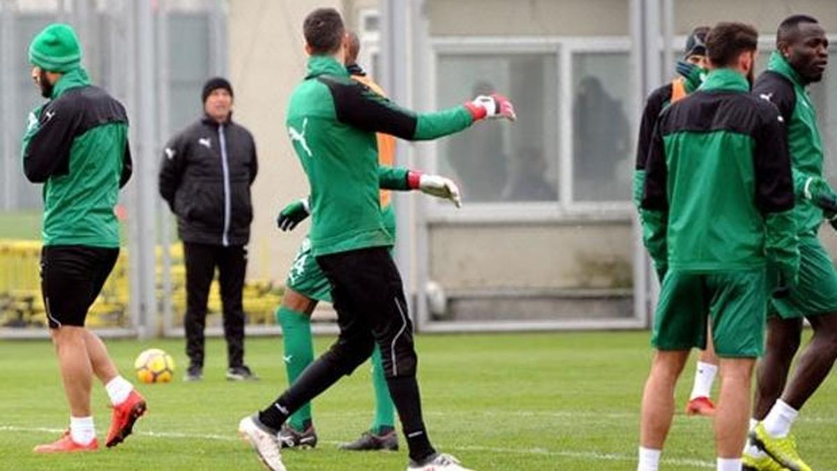 Bursaspor antrenmanında gerginlik