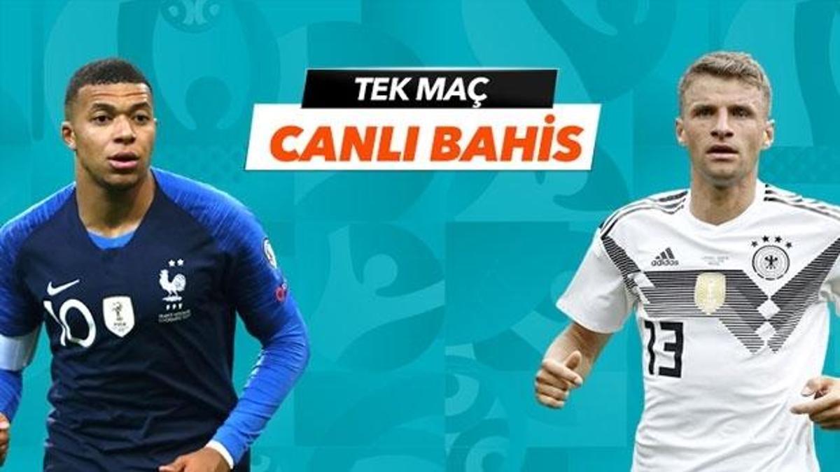 Fransa - Almanya maçı maçı Tek Maç ve Canlı Bahis seçenekleriyle Misli.com’da