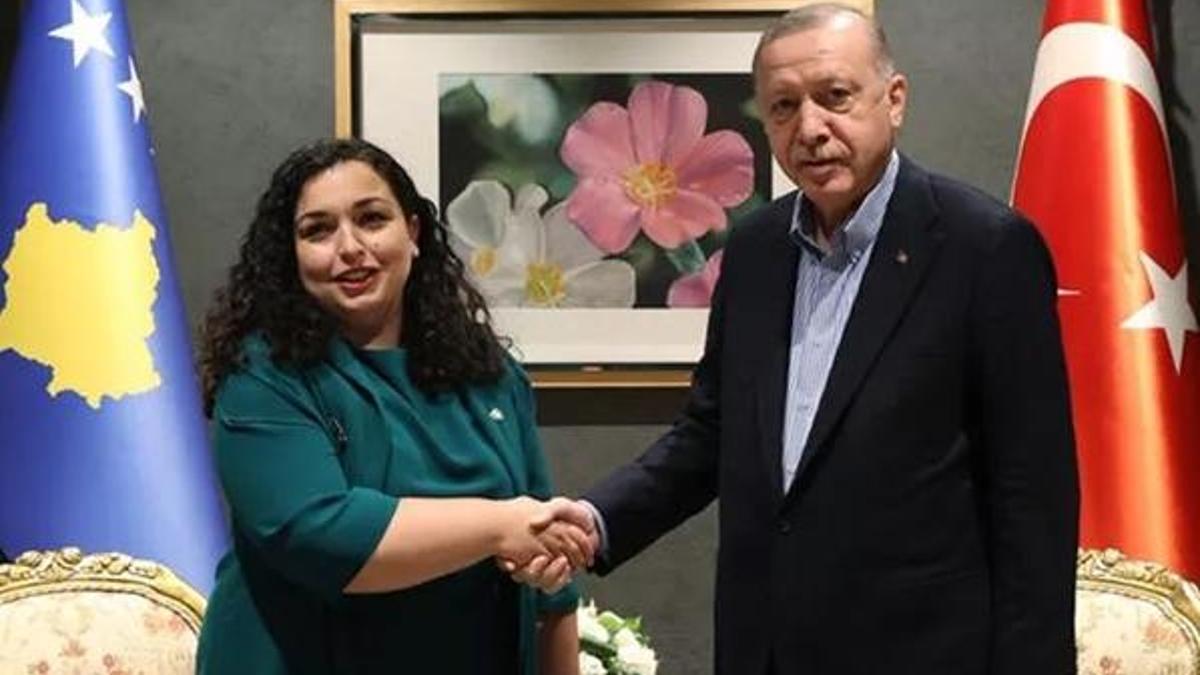 Cumhurbaşkanı Erdoğan, Kosova Cumhurbaşkanı Osmani-Sadriu ile görüştü