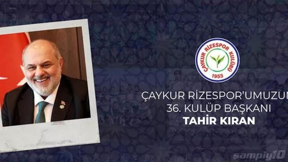 Ç.Rizespor'un yeni başkanı Tahir Kıran oldu