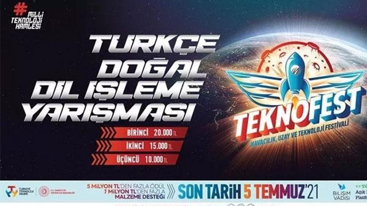 TEKNOFEST Türkçe Doğal Dil İşleme Yarışması'na başvurular sürüyor