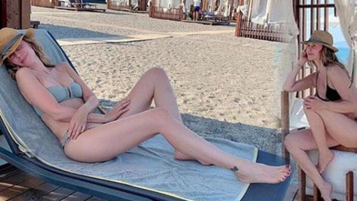 Demet Şener'in bikinili pozu olay oldu