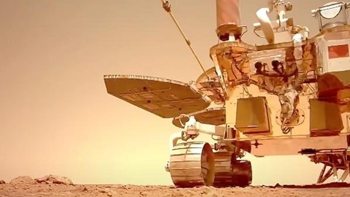 Uzay aracı Zhurong'tan Mars'ın yeni görüntüsü!