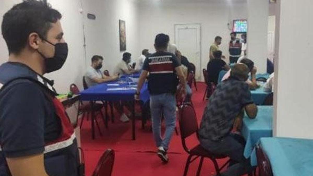 Kumar baskını! 533 bin lira para cezası