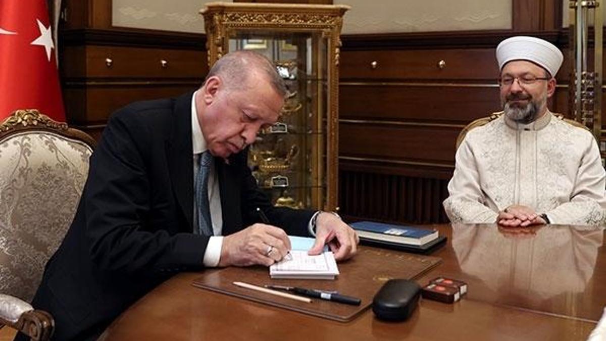 Cumhurbaşkanı Erdoğan, TDV'ye kurban bağışında bulundu