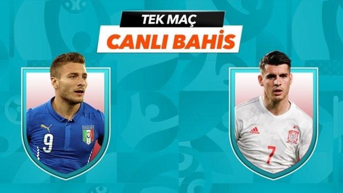 EURO 2020'de yarı final heyecanı! İtalya - İspanya maçı canlı bahis heyecanı Misli.com'da
