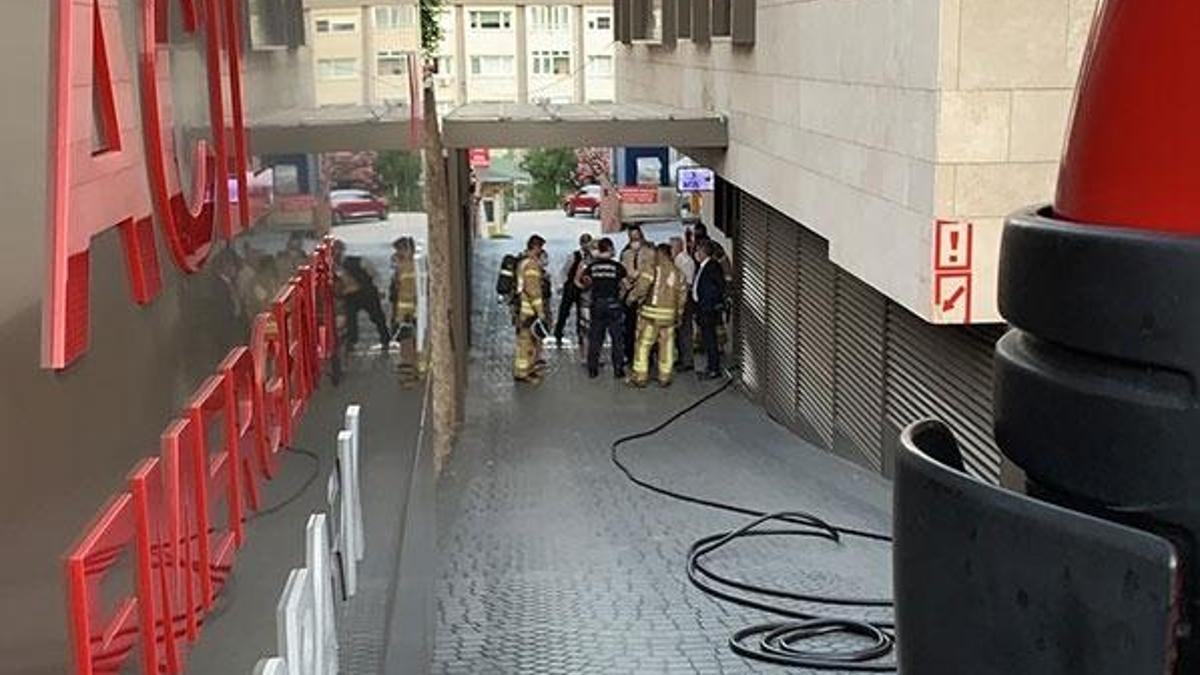 Üsküdar'da hastanede yangın paniği