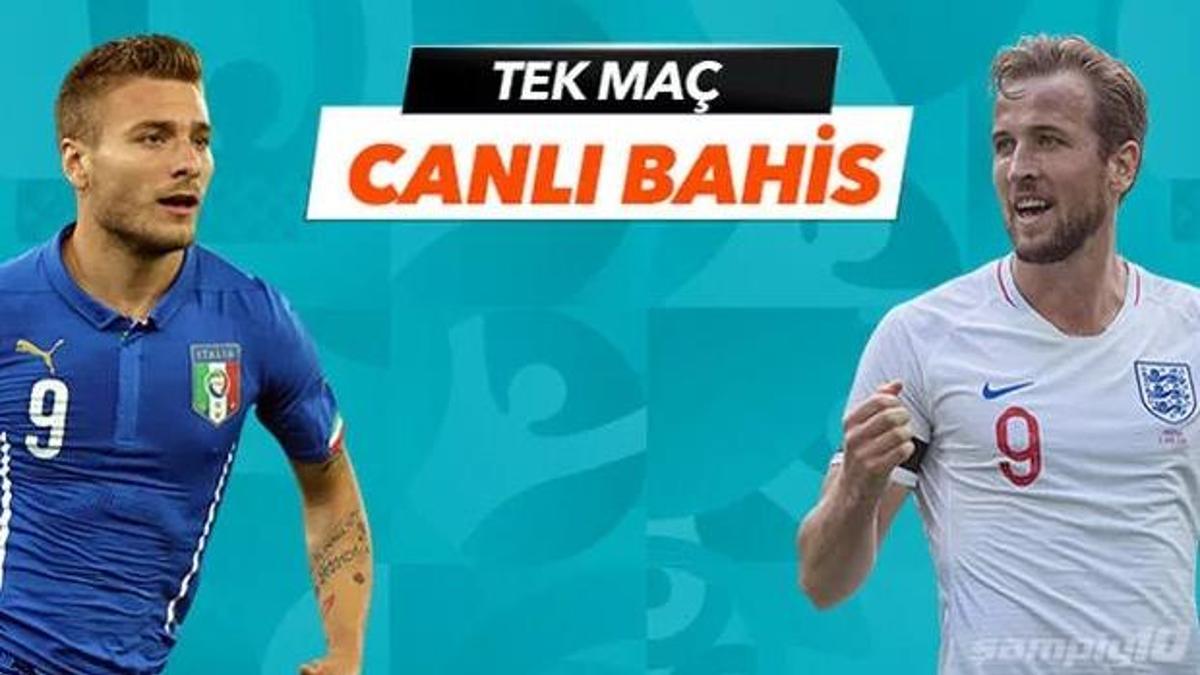İtalya-İngiltere Finali Tek Maç ve Canlı Bahis seçenekleriyle Misli.com’da!
