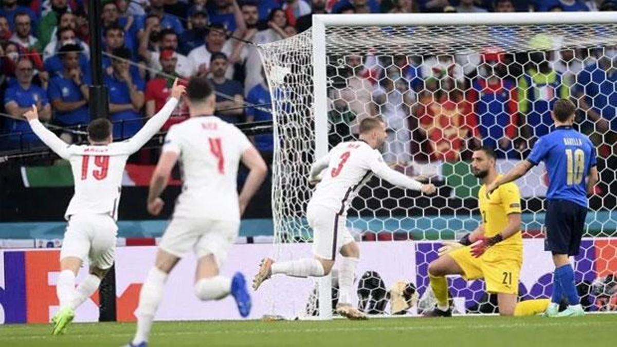 EURO 2020'deki İtalya - İngiltere finalinde Luke Shaw'dan tarihi gol