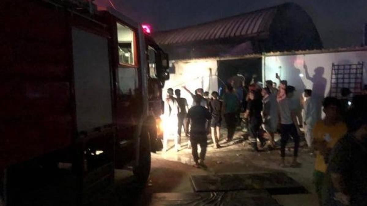 Irak'ta hastanede yangın! Çok sayıda can kaybı var
