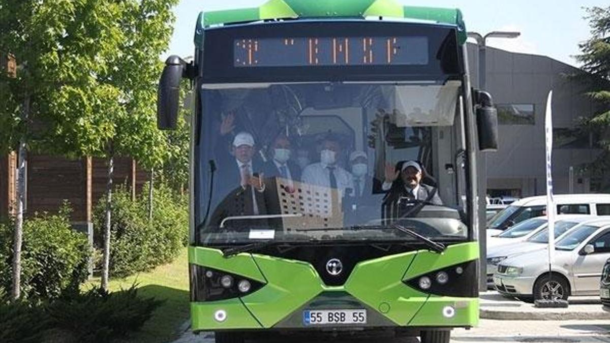 Yerli çevre dostu elektrikli otobüs Samsun'a hizmet edecek