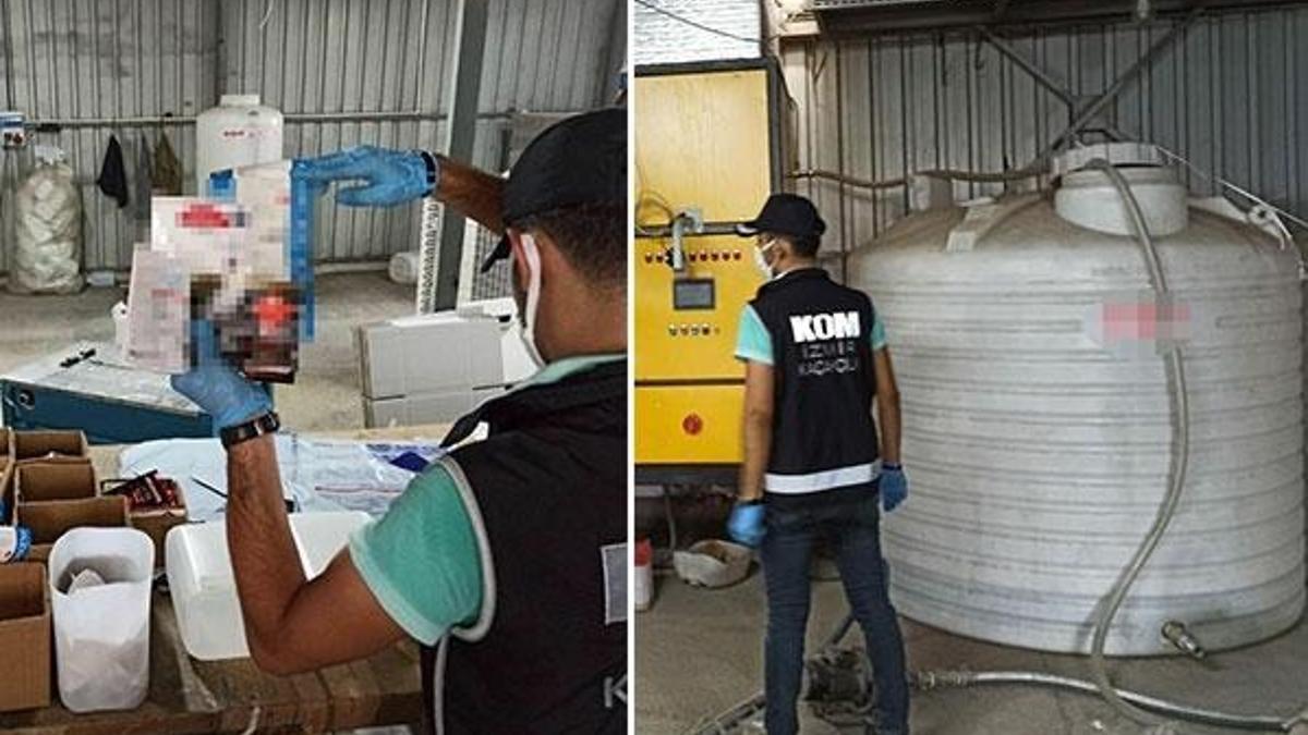 İzmir'de sahte alkol operasyonu! Tam 8 ton ele geçirildi