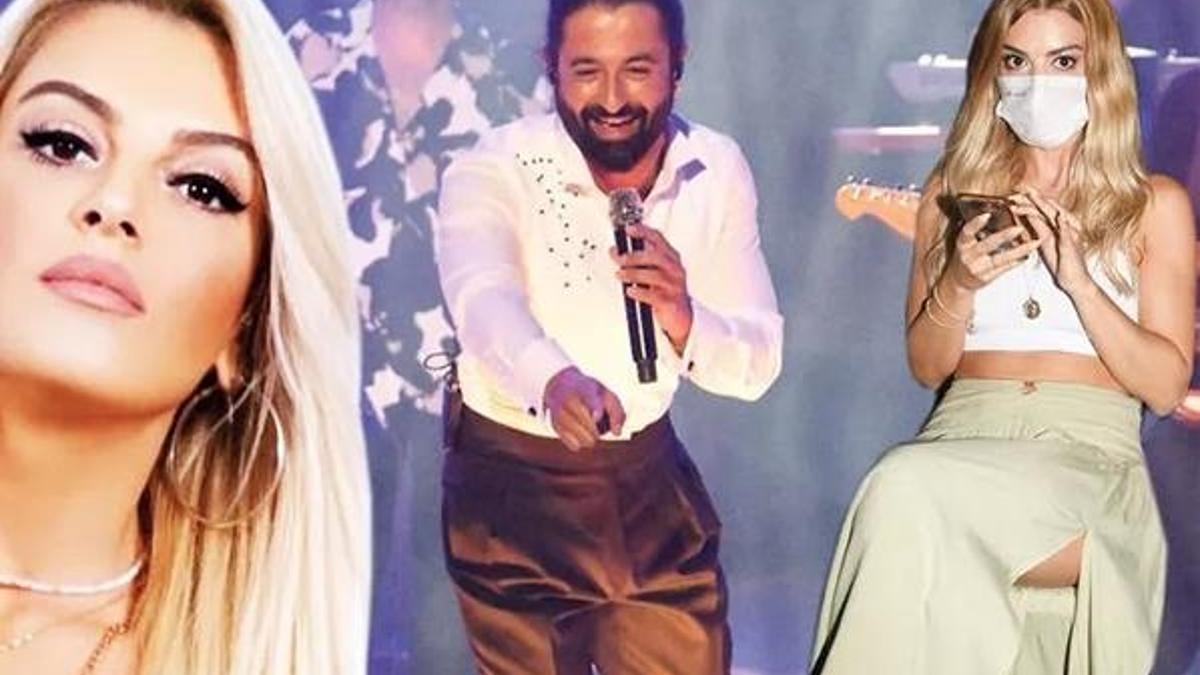 Koray Avcı sahneye çıktı sevgilisi en önden izledi!