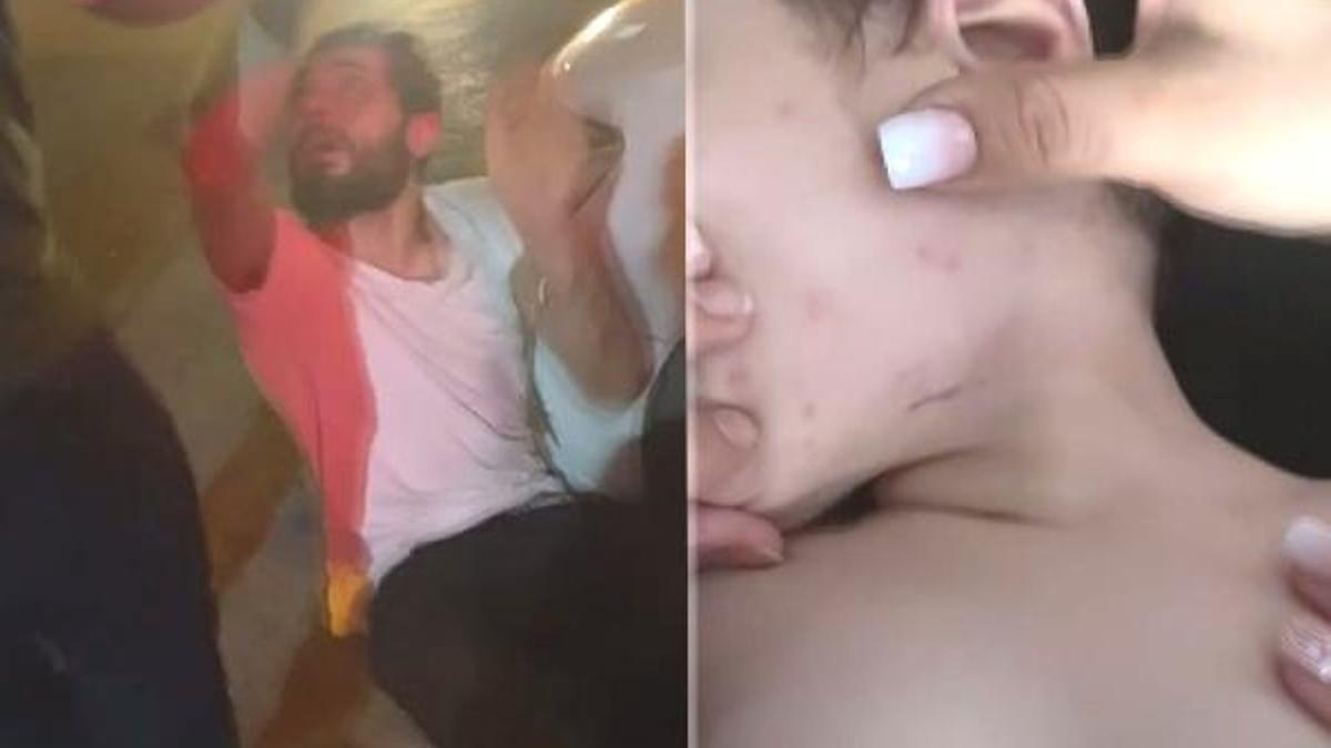 Bebeğine işkence yaptığı iddia edilen babaya meydan dayağı!