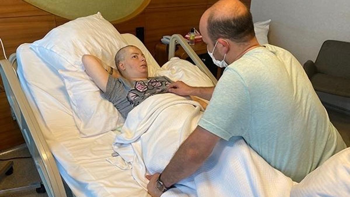 Beyninde tümör oluşan 2 çocuklu kadın yardım bekliyor
