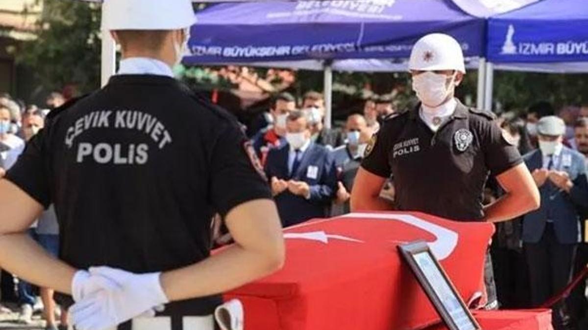 Şehit polis İbrahim Okçu son yolculuğuna uğurlandı