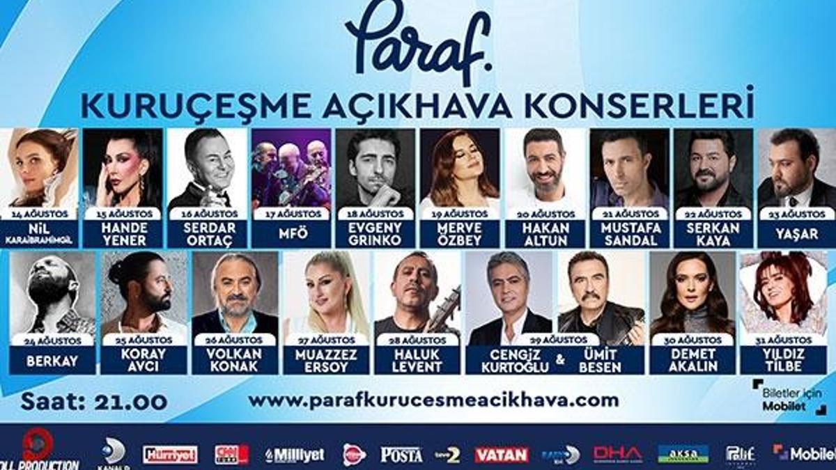 Kuruçeşme Açıkhava konserleri başlıyor!