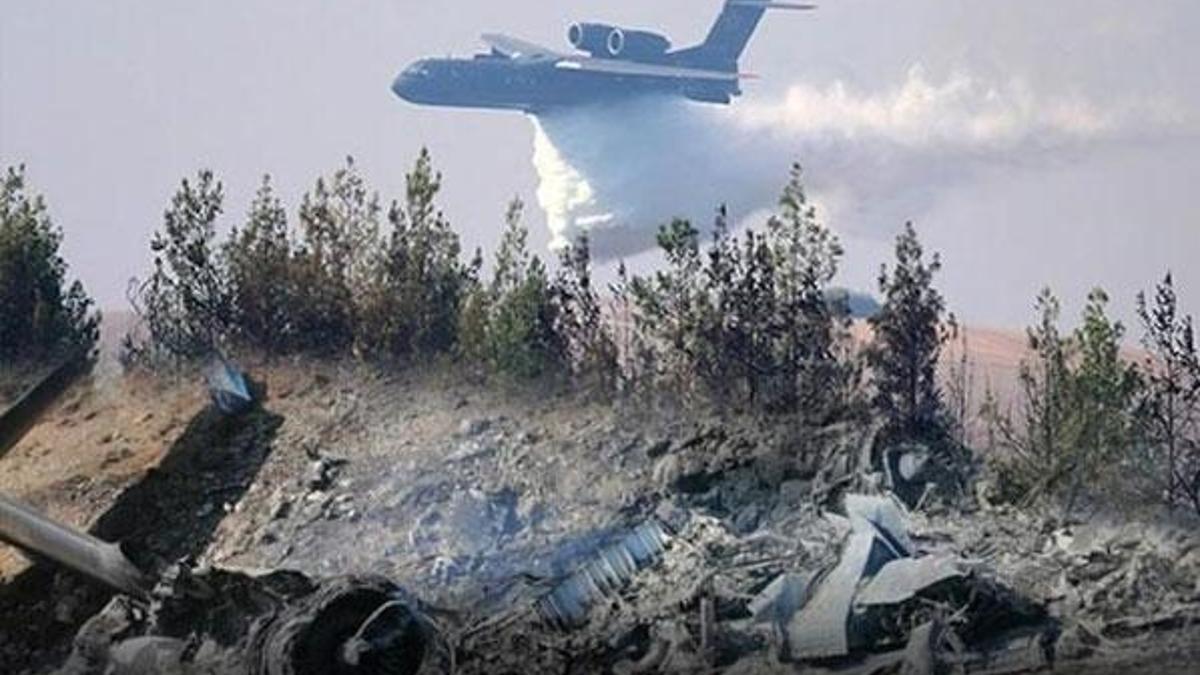 Kahramanmaraş'ta düşen yangın uçağıyla ilgili çarpıcı detay!