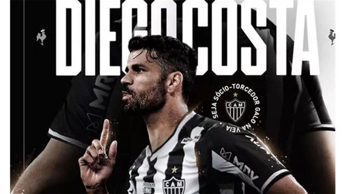 Diego Costa resmen Atletico Mineiro'da