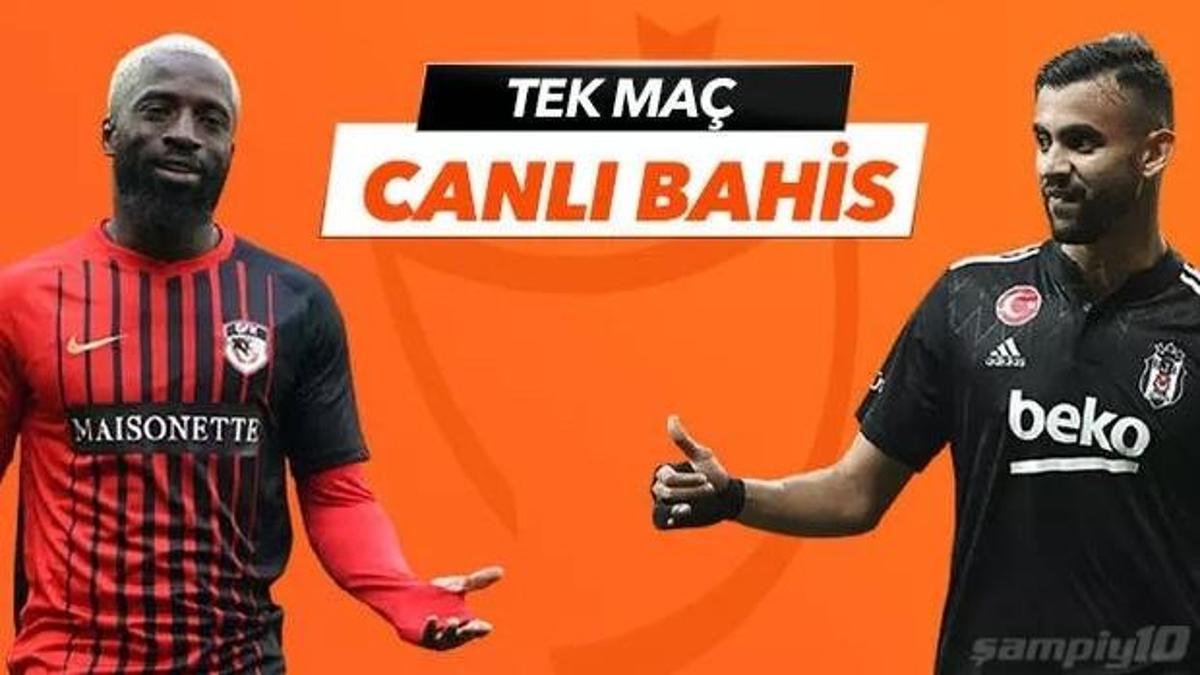 Gaziantep FK-Beşiktaş maçı canlı bahis seçeneğiyle Misli.com'da